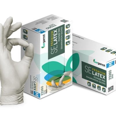 Premium LATEX Handschuhe, Weiß 10 x 100 Stk.